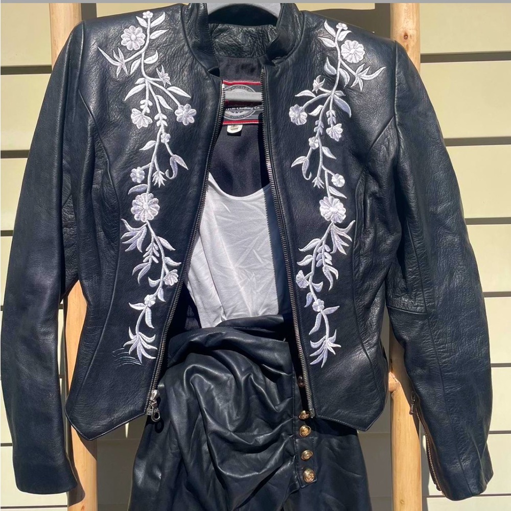 Milwaukee Leather Embroidered Biker Jacket🖤🏍️